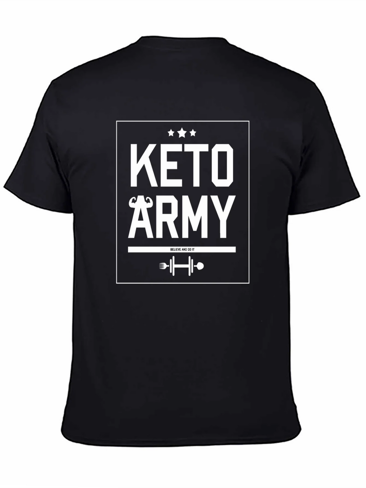 Keto Army Graphic T-Shirt - Black product image 2