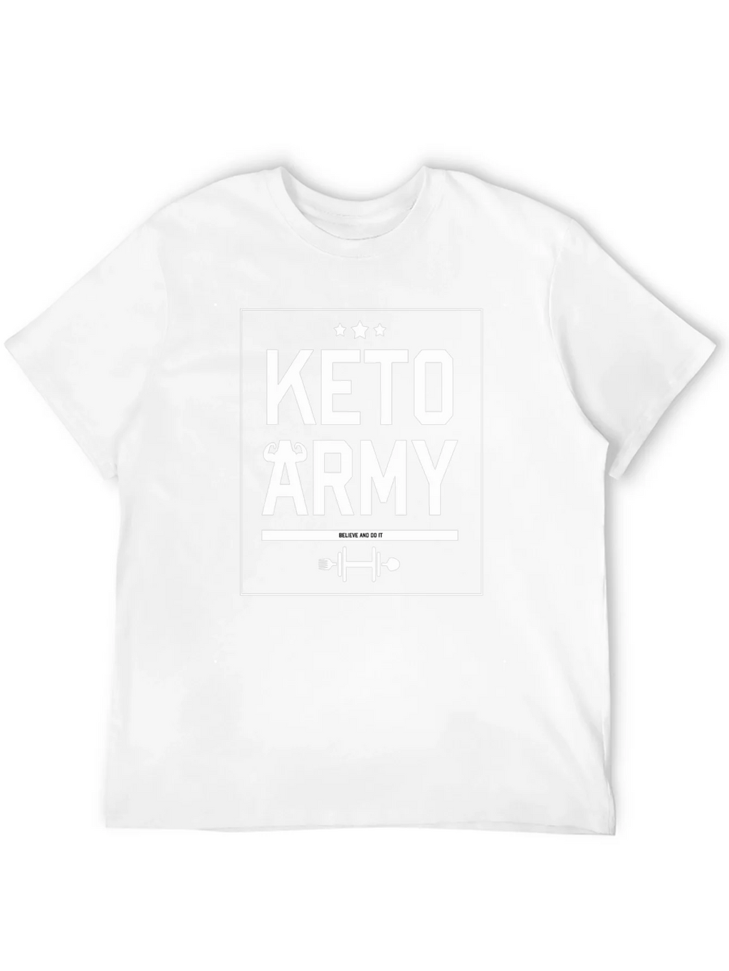 Keto Army Graphic T-Shirt - Black product image 6
