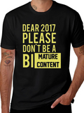 Dear 2017 Funny Graphic Tee product image 1