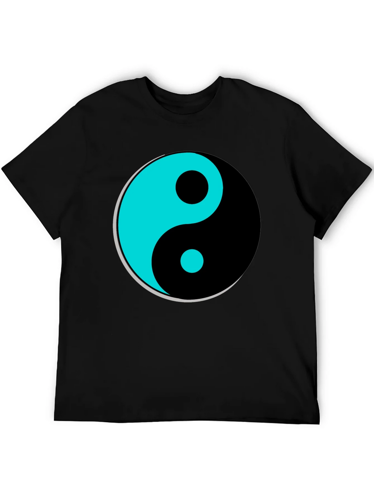 Yin Yang Graphic T-Shirt - Black Tee product image 2