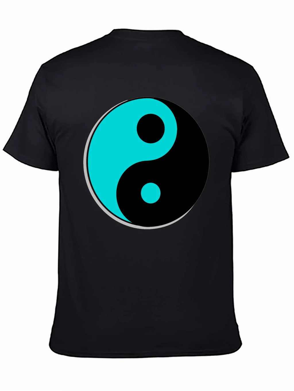 Yin Yang Graphic T-Shirt - Black Tee product image 1