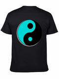 Yin Yang Graphic T-Shirt - Black Tee product image 1