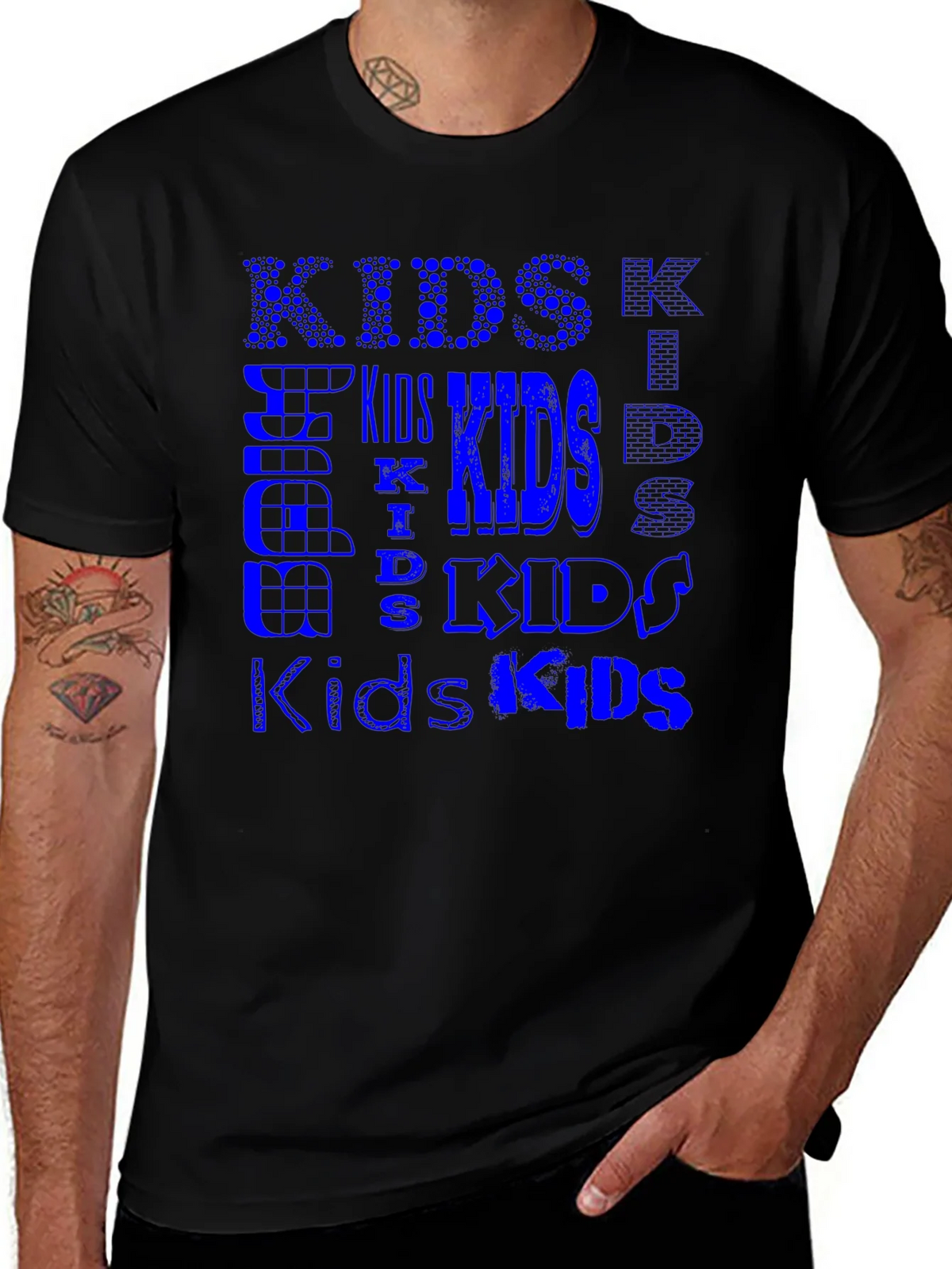Cool Kids Blue Graphic T-Shirt product image 1
