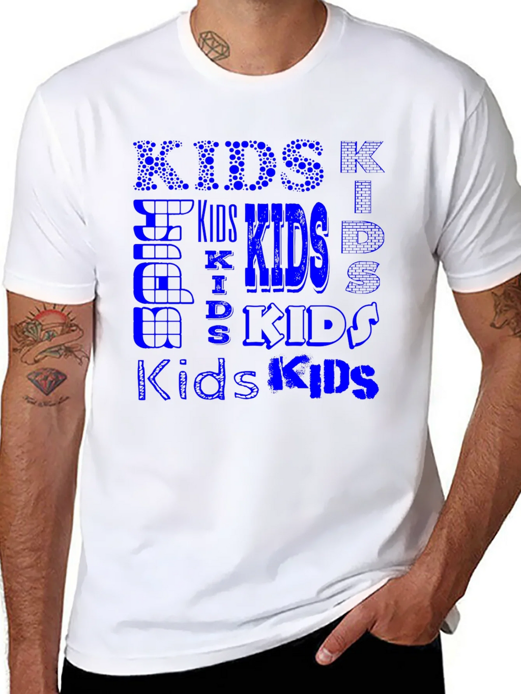 Cool Kids Blue Graphic T-Shirt product image 4