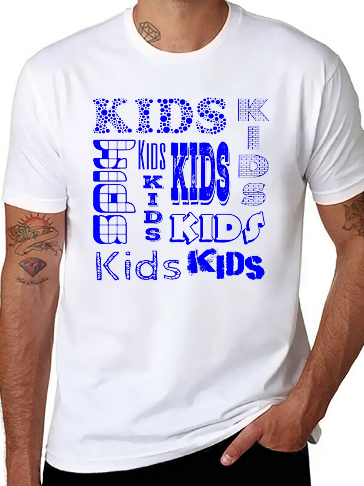 Cool Kids Blue Graphic T-Shirt product image 4