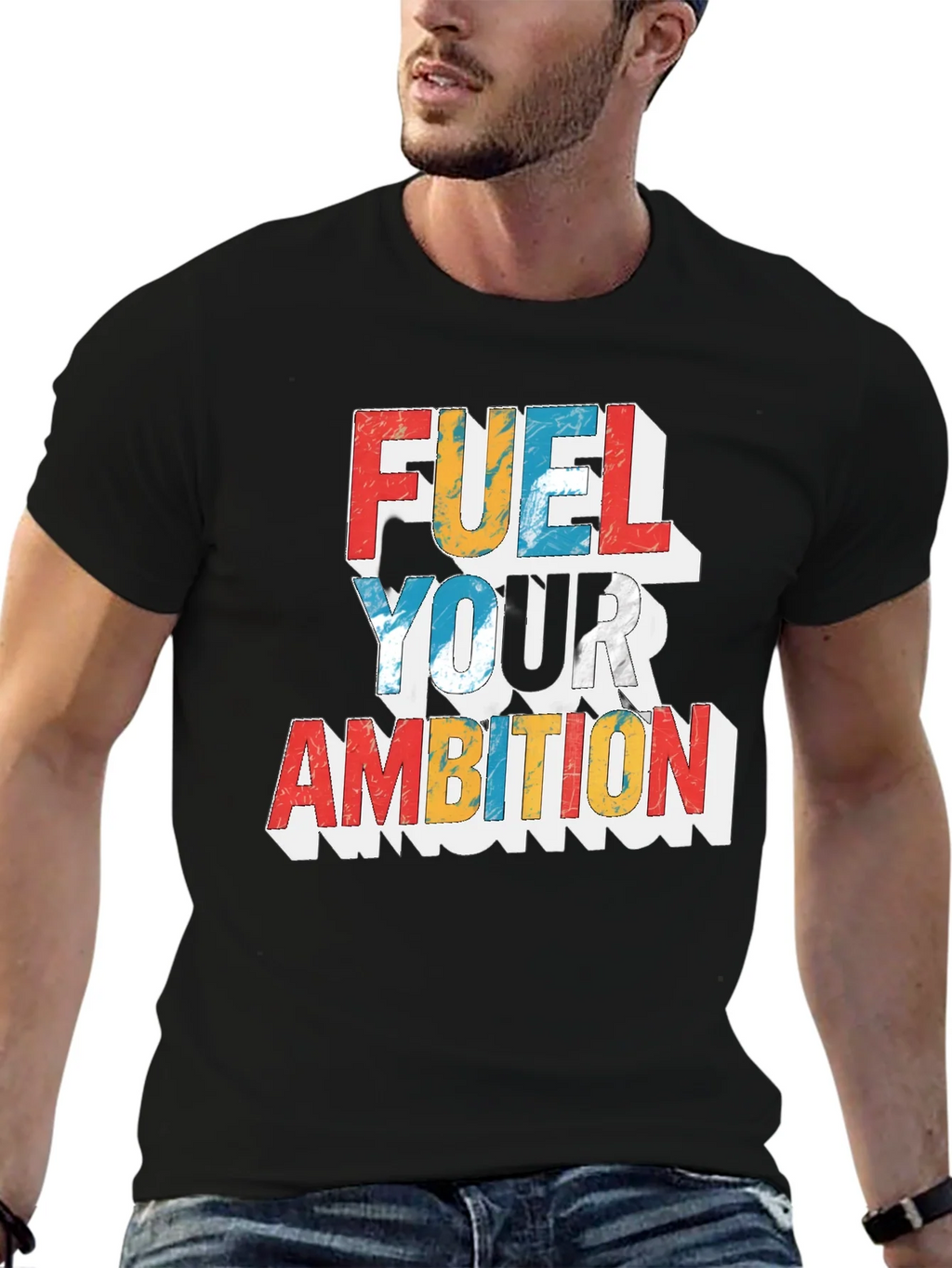 Fuel Your Ambition Graphic Tee - Black product image 6