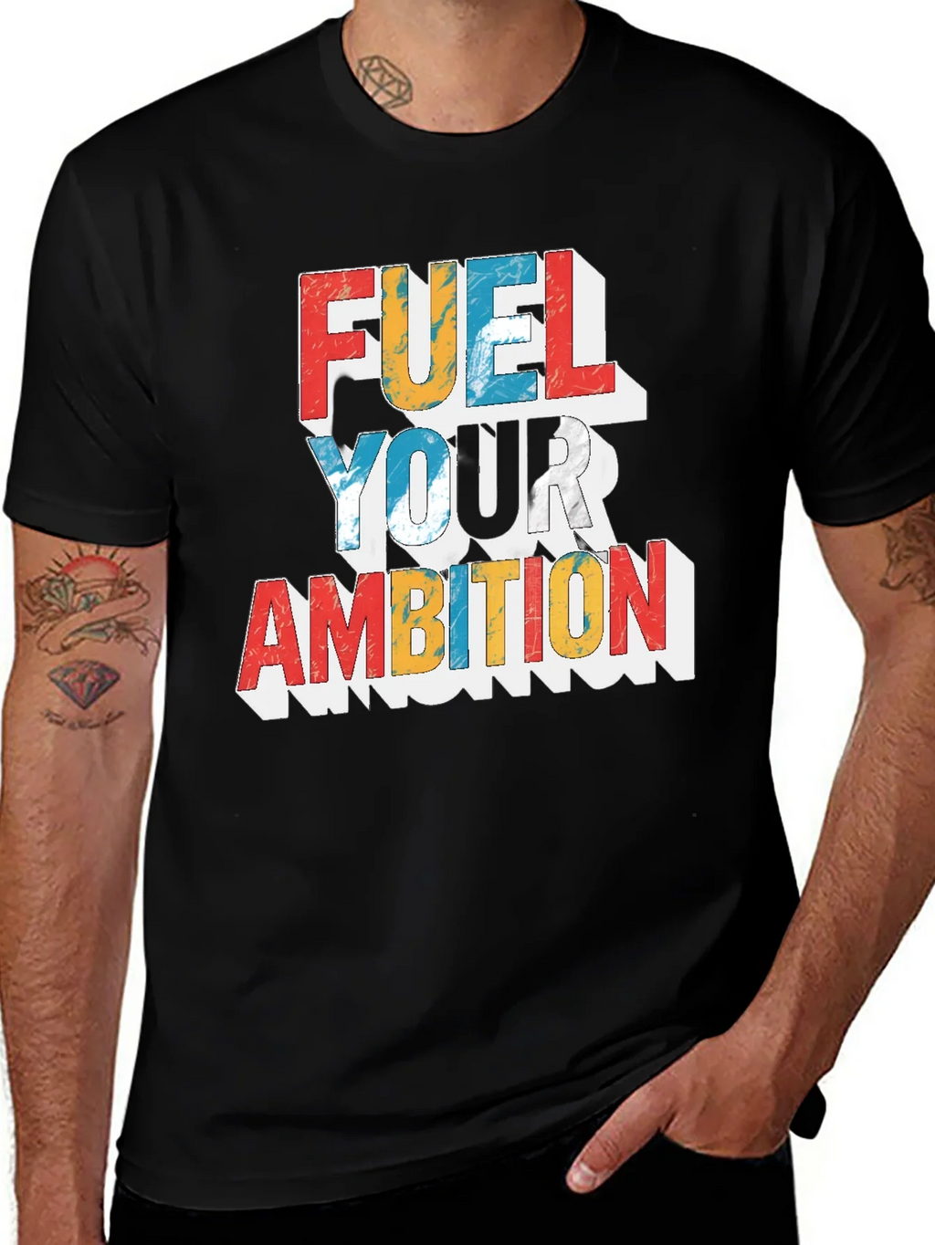 Fuel Your Ambition Graphic Tee - Black product image 1