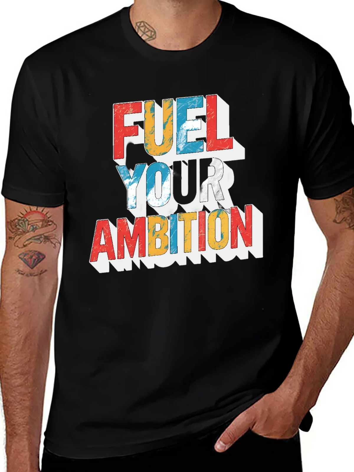 Fuel Your Ambition Graphic Tee - Black product image 1