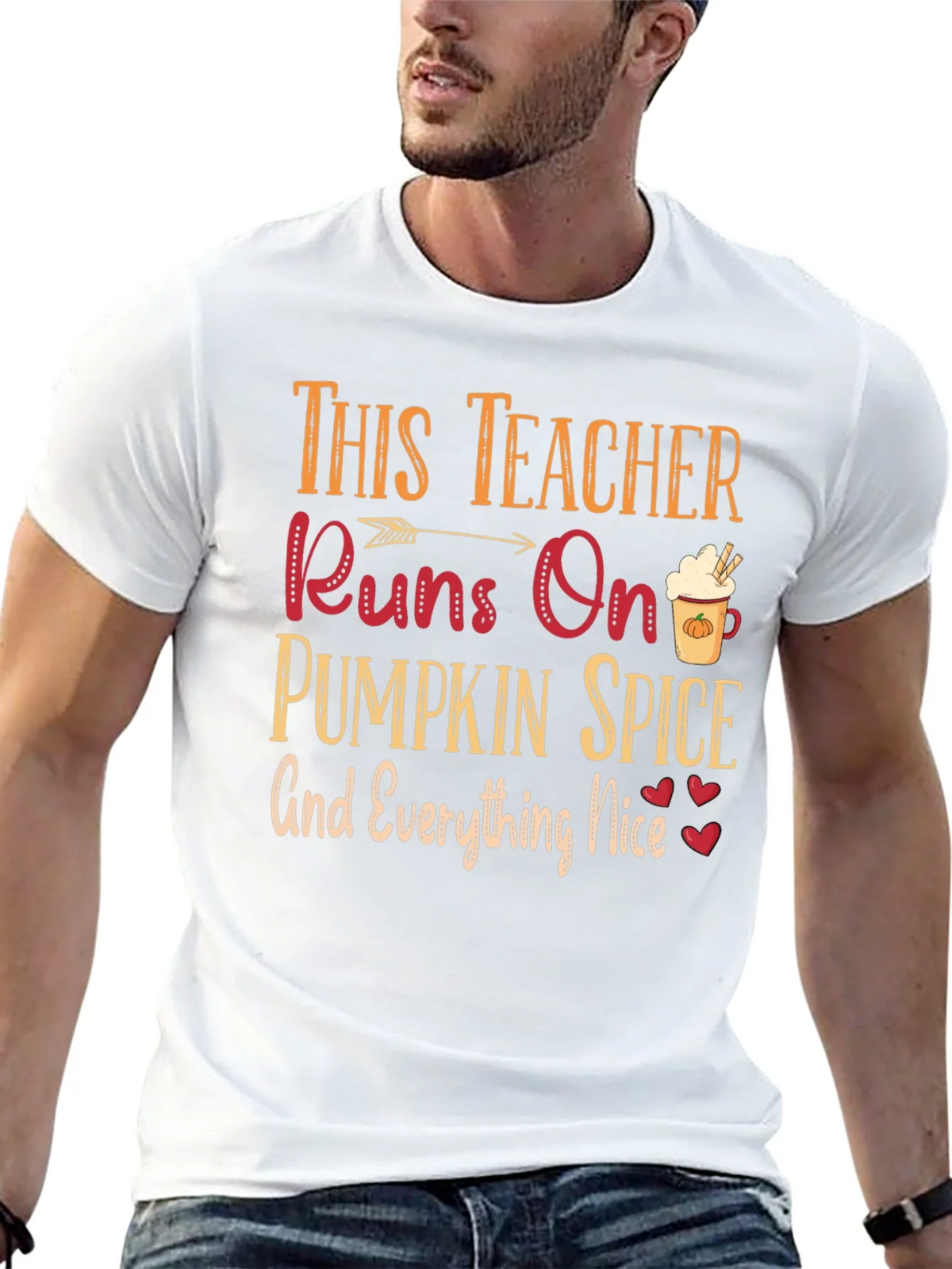 Teacher Pumpkin Spice T-Shirt Fall Season product image 12