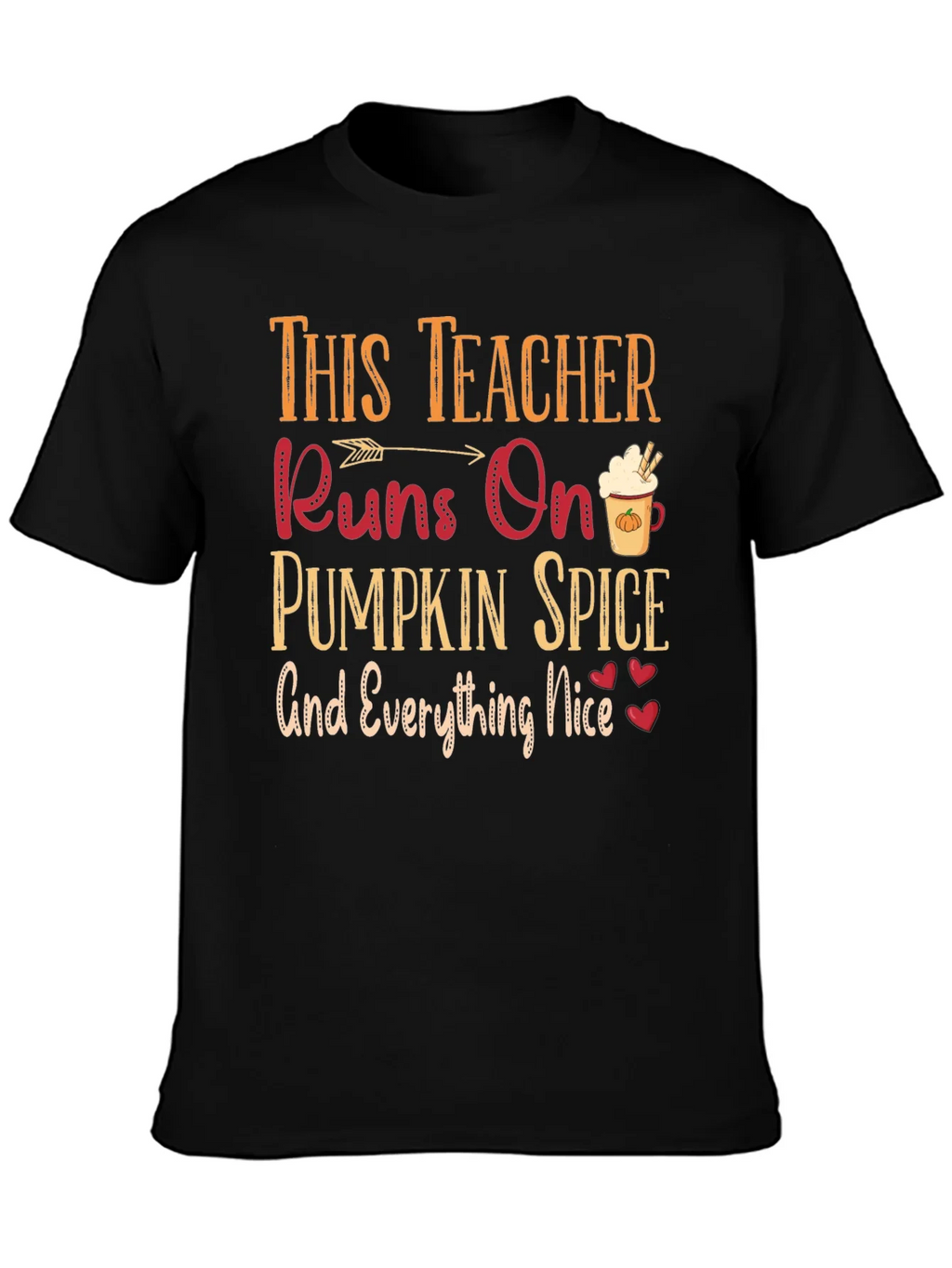 Teacher Pumpkin Spice T-Shirt Fall Season product image 3