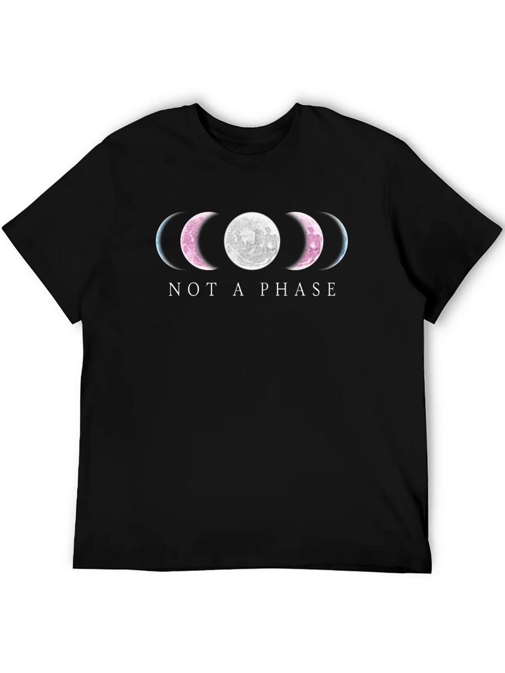Not a Phase Moon Phases Black T-Shirt product image 5