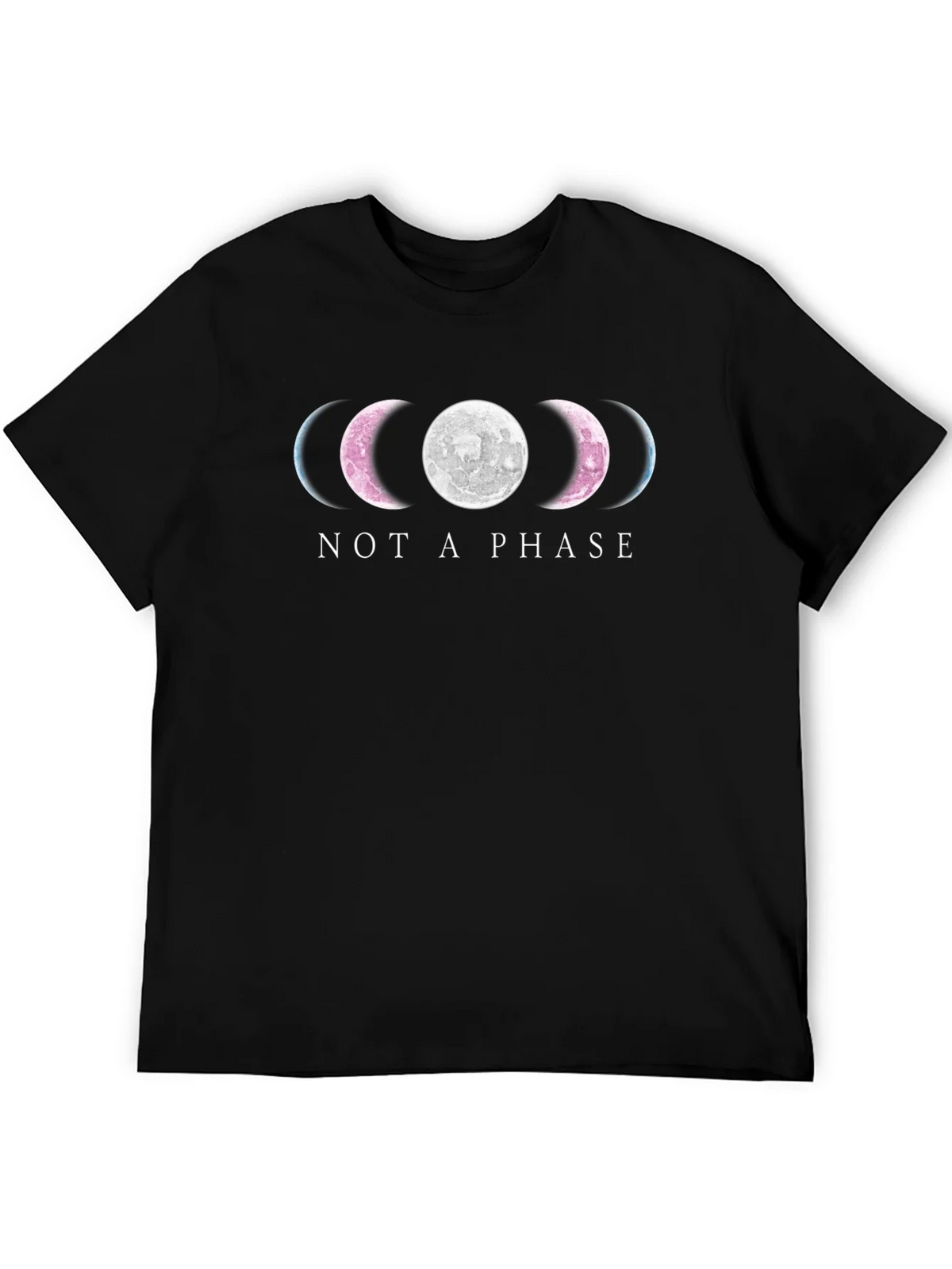 Not a Phase Moon Phases Black T-Shirt product image 5