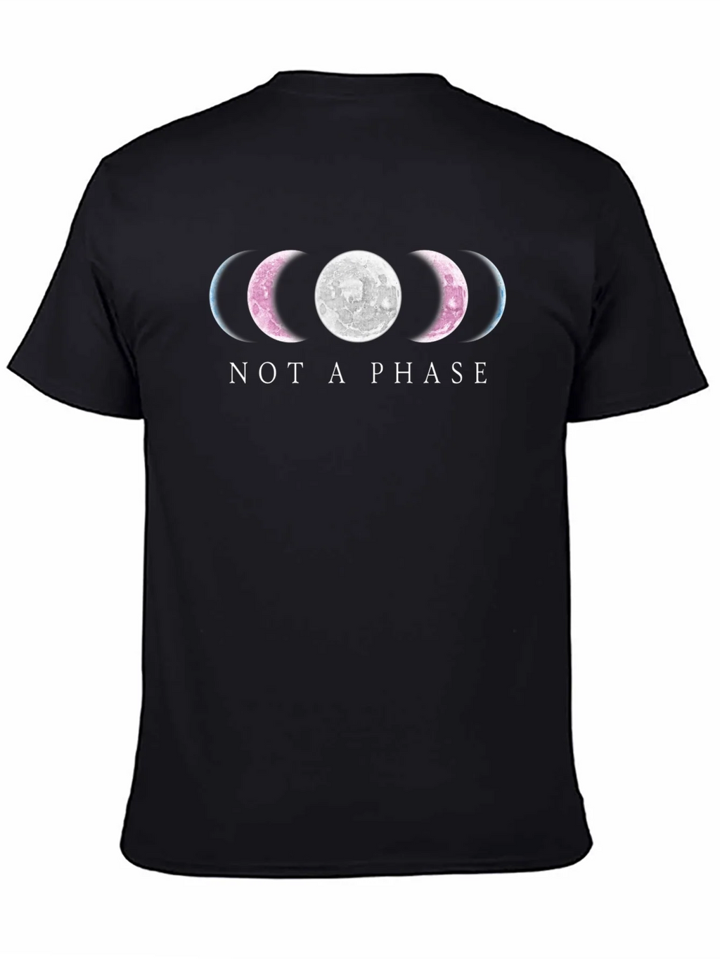 Not a Phase Moon Phases Black T-Shirt product image 4