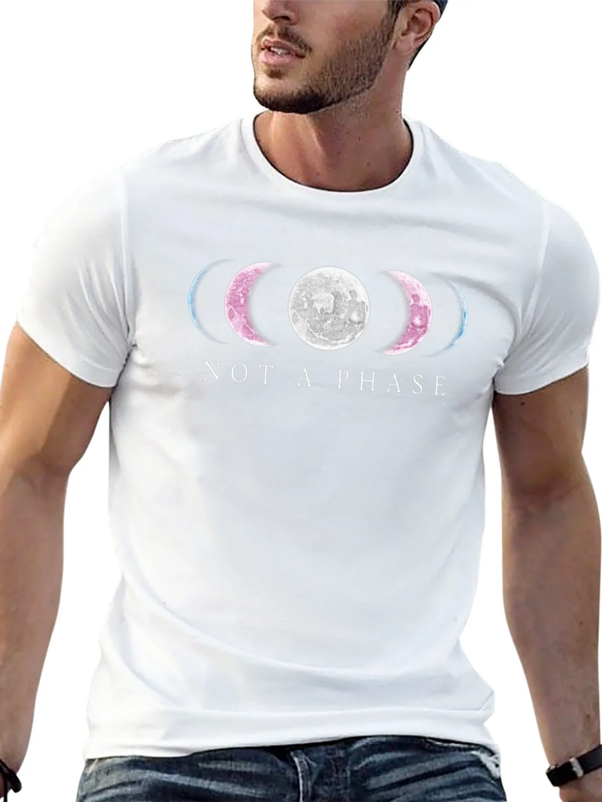 Not a Phase Moon Phases Black T-Shirt product image 12