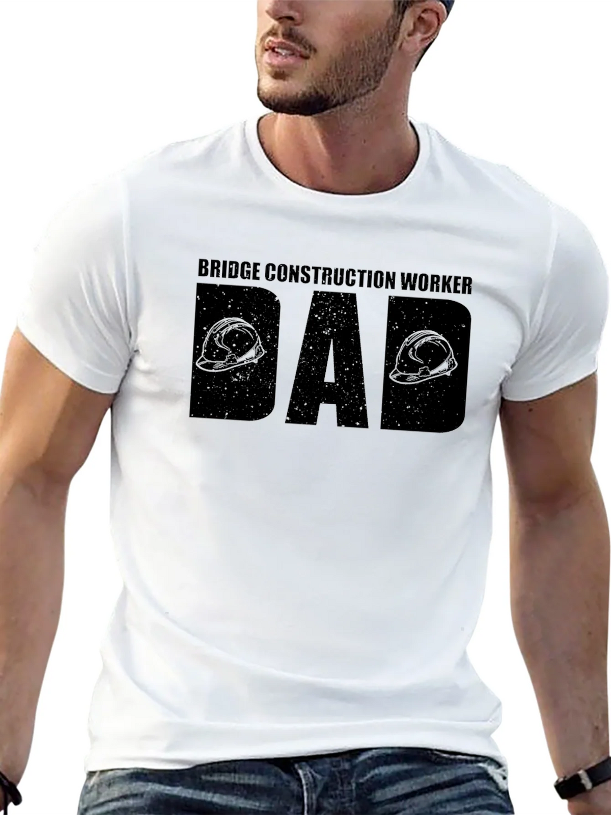 Bridge Construction Worker Dad T-Shirt product image 12