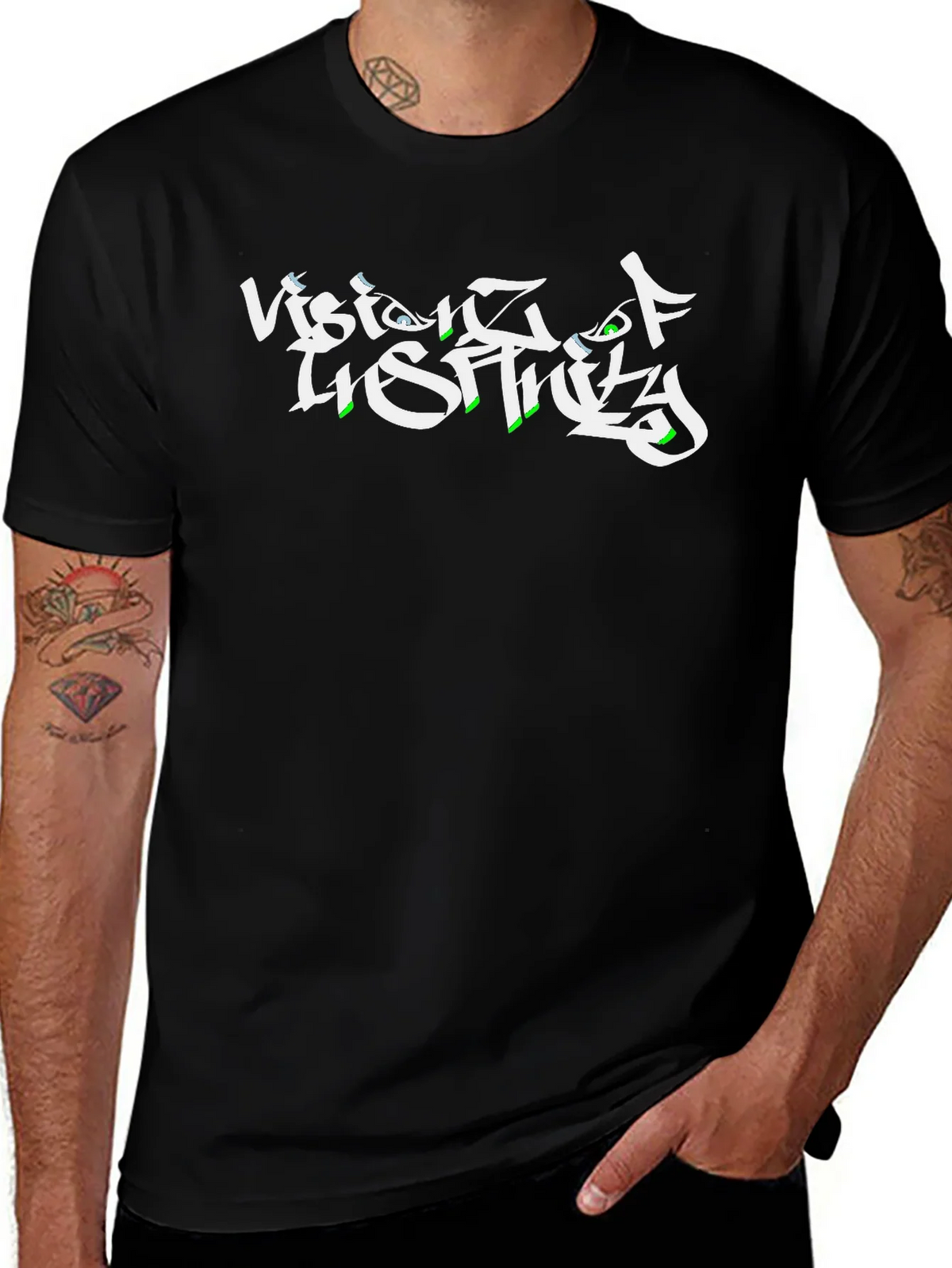 Vision of Reality Black Graphic Tee product image 1