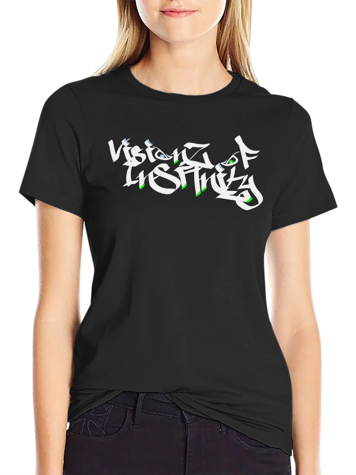 Vision of Reality Black Graphic Tee product image 2
