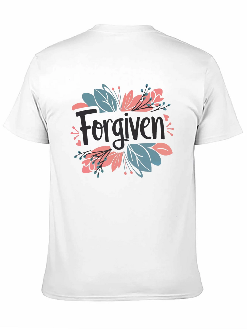 Forgiven Floral Graphic Black T-Shirt product image 10