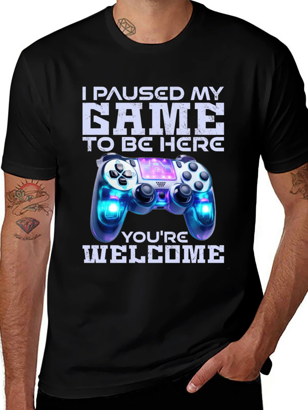 Gamer T-Shirt: I Paused My Game For This! product image 1