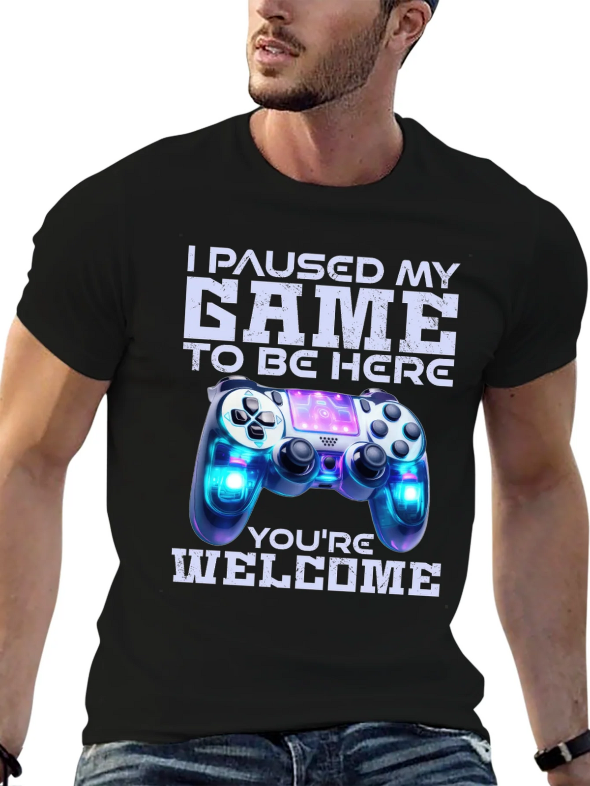 Gamer T-Shirt: I Paused My Game For This! product image 6