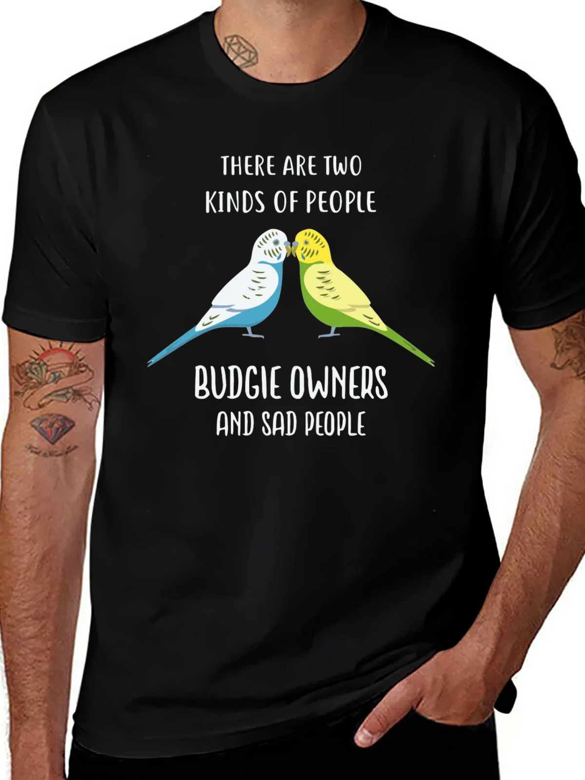 Budgie Owners T-Shirt: Two Kinds of People Funny Tee product image 1