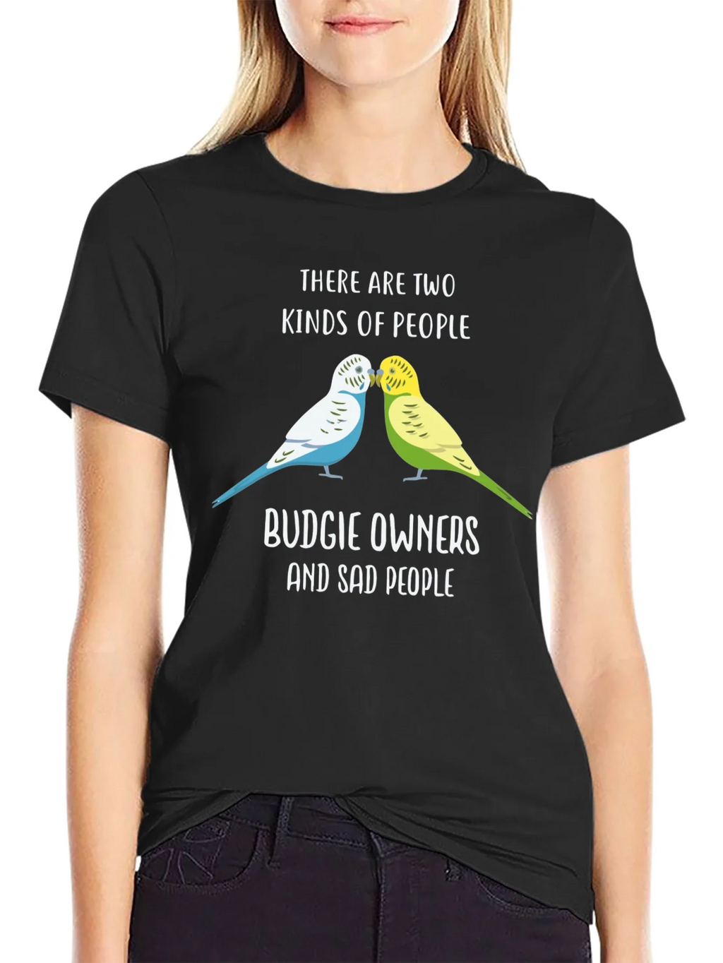 Budgie Owners T-Shirt: Two Kinds of People Funny Tee product image 2