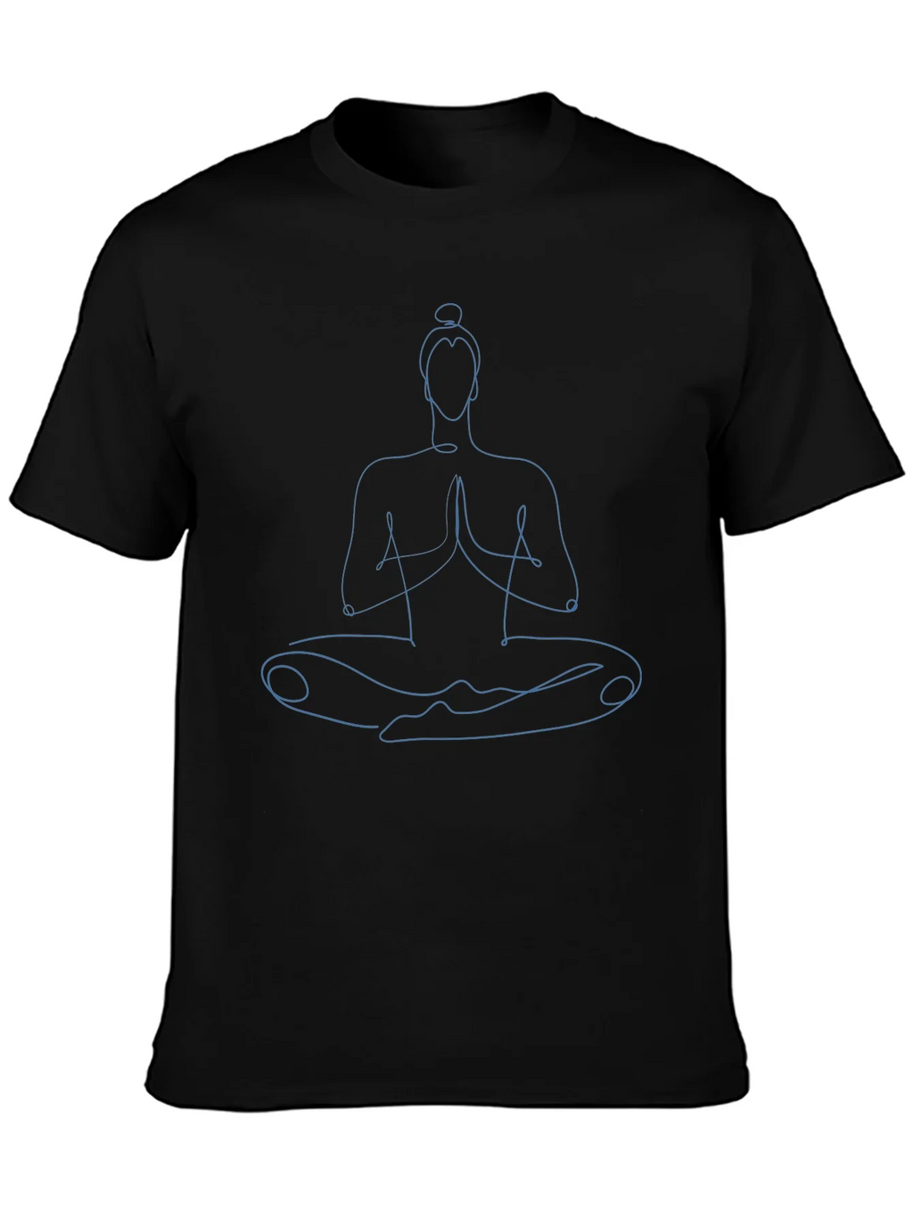 Zen Master T-Shirt - Yoga Meditation Pose Line Art product image 2