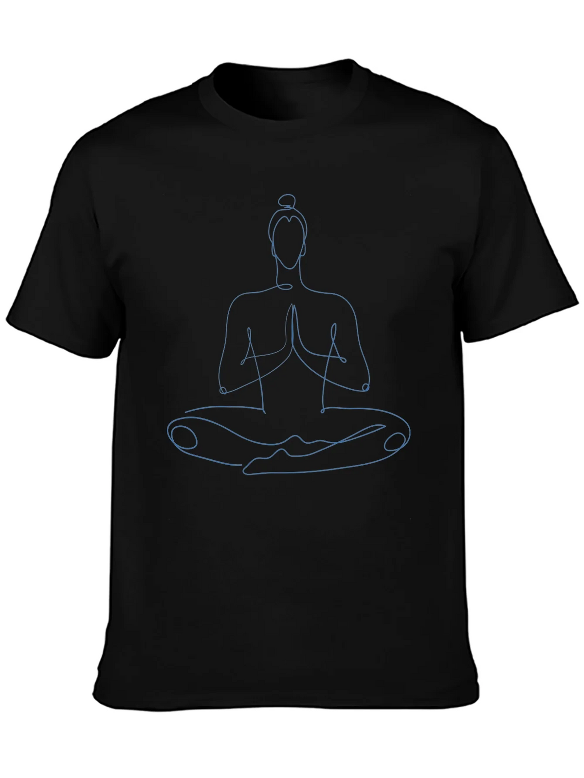 Zen Master T-Shirt - Yoga Meditation Pose Line Art product image 2