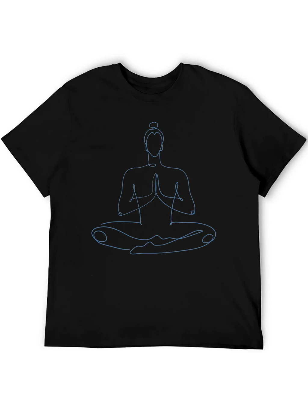 Zen Master T-Shirt - Yoga Meditation Pose Line Art product image 4