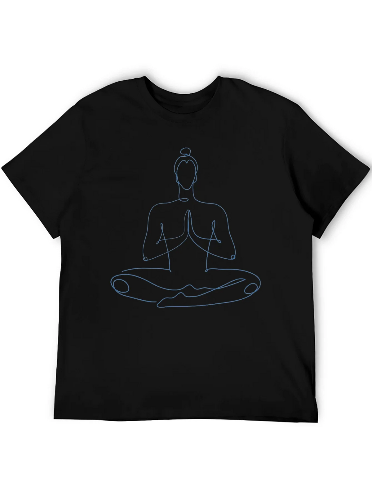 Zen Master T-Shirt - Yoga Meditation Pose Line Art product image 4