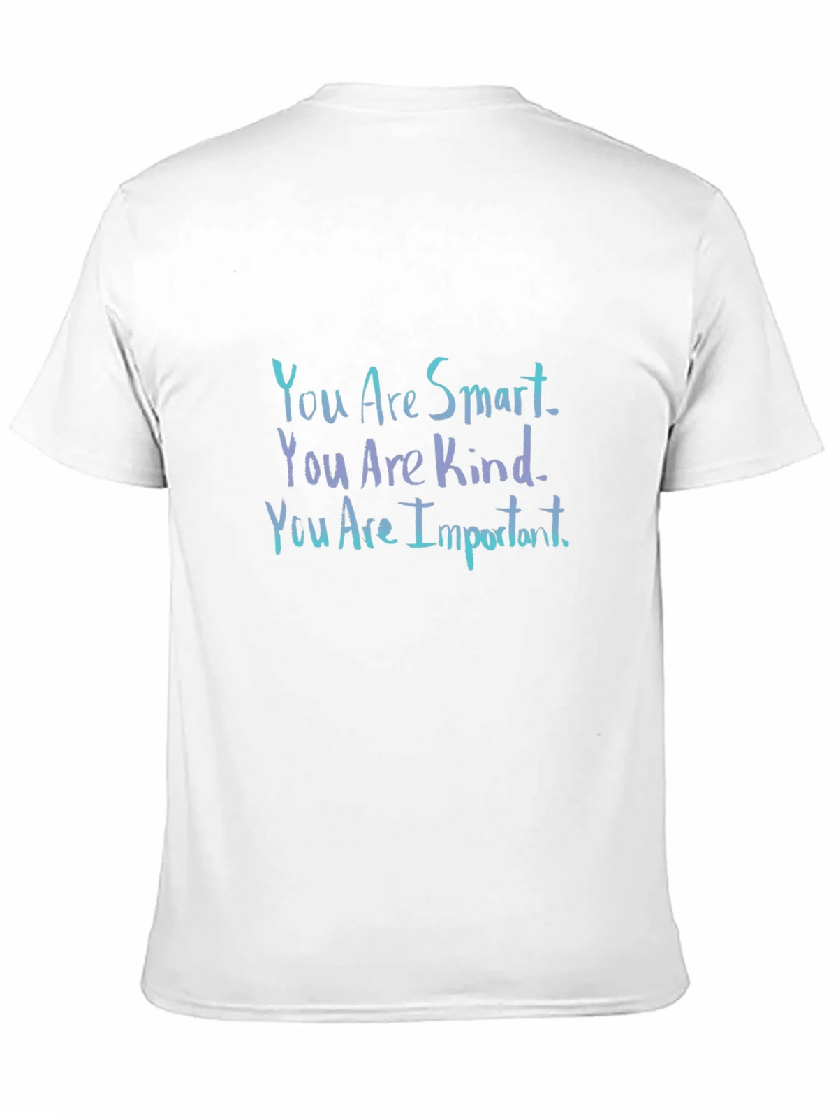 Inspirational Black T-Shirt: You Are Smart Kind Important product image 10