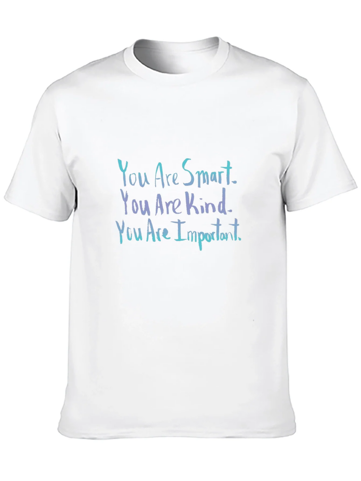 Inspirational Black T-Shirt: You Are Smart Kind Important product image 9