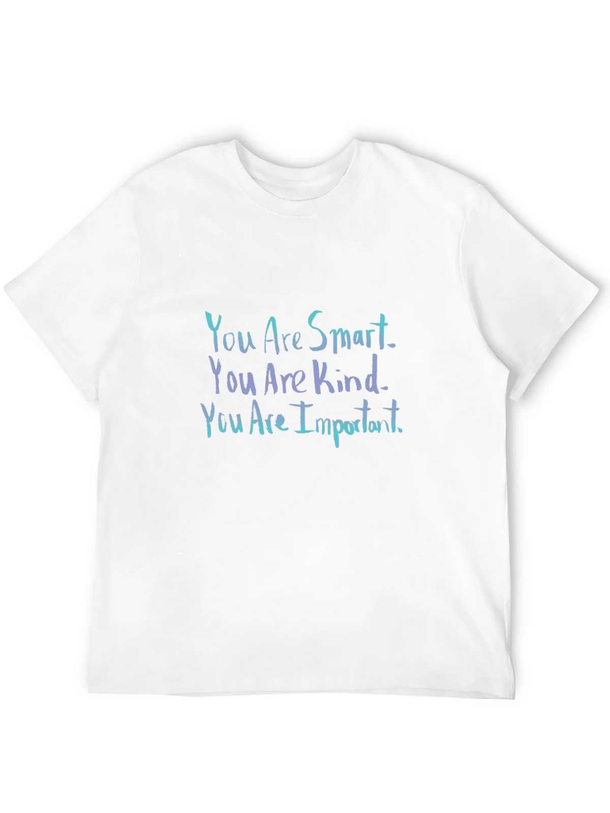 Inspirational Black T-Shirt: You Are Smart Kind Important product image 11