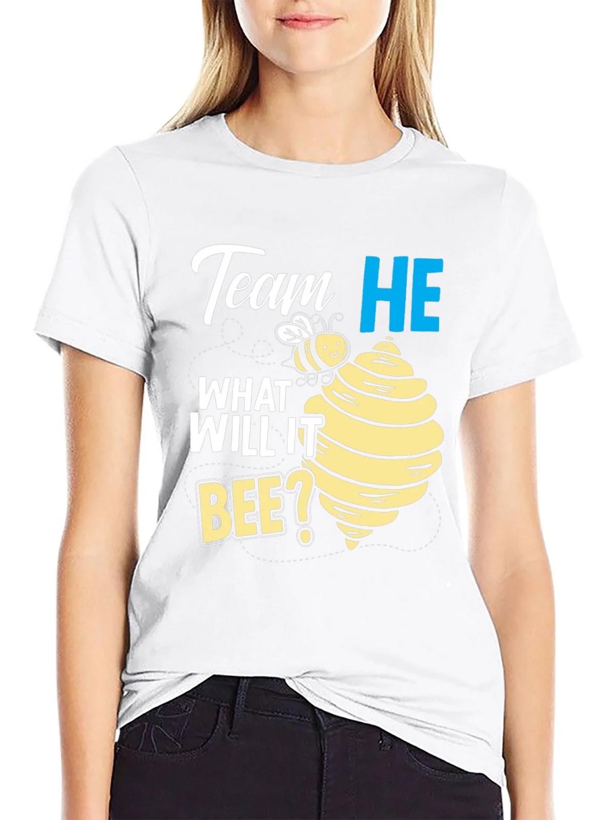Team He What Will It Bee? Gender Reveal T-Shirt product image 8