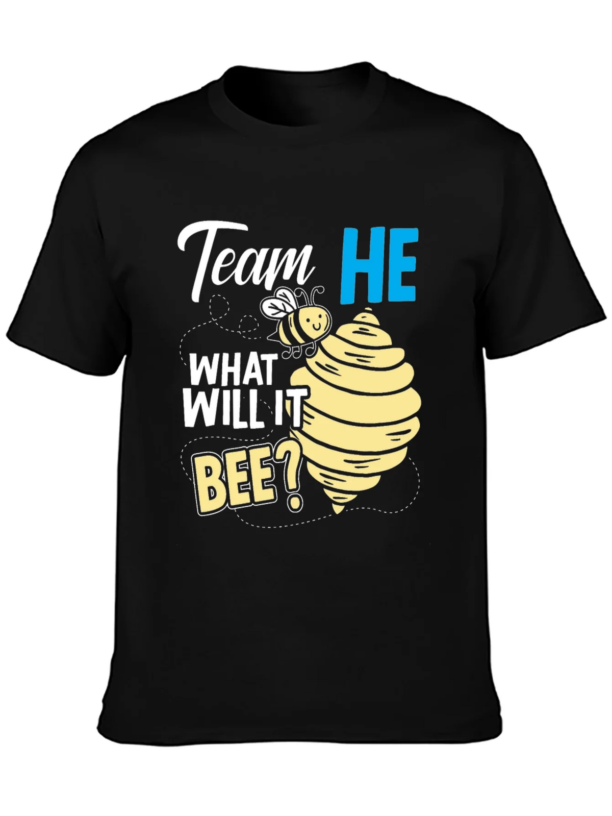 Team He What Will It Bee? Gender Reveal T-Shirt product image 3
