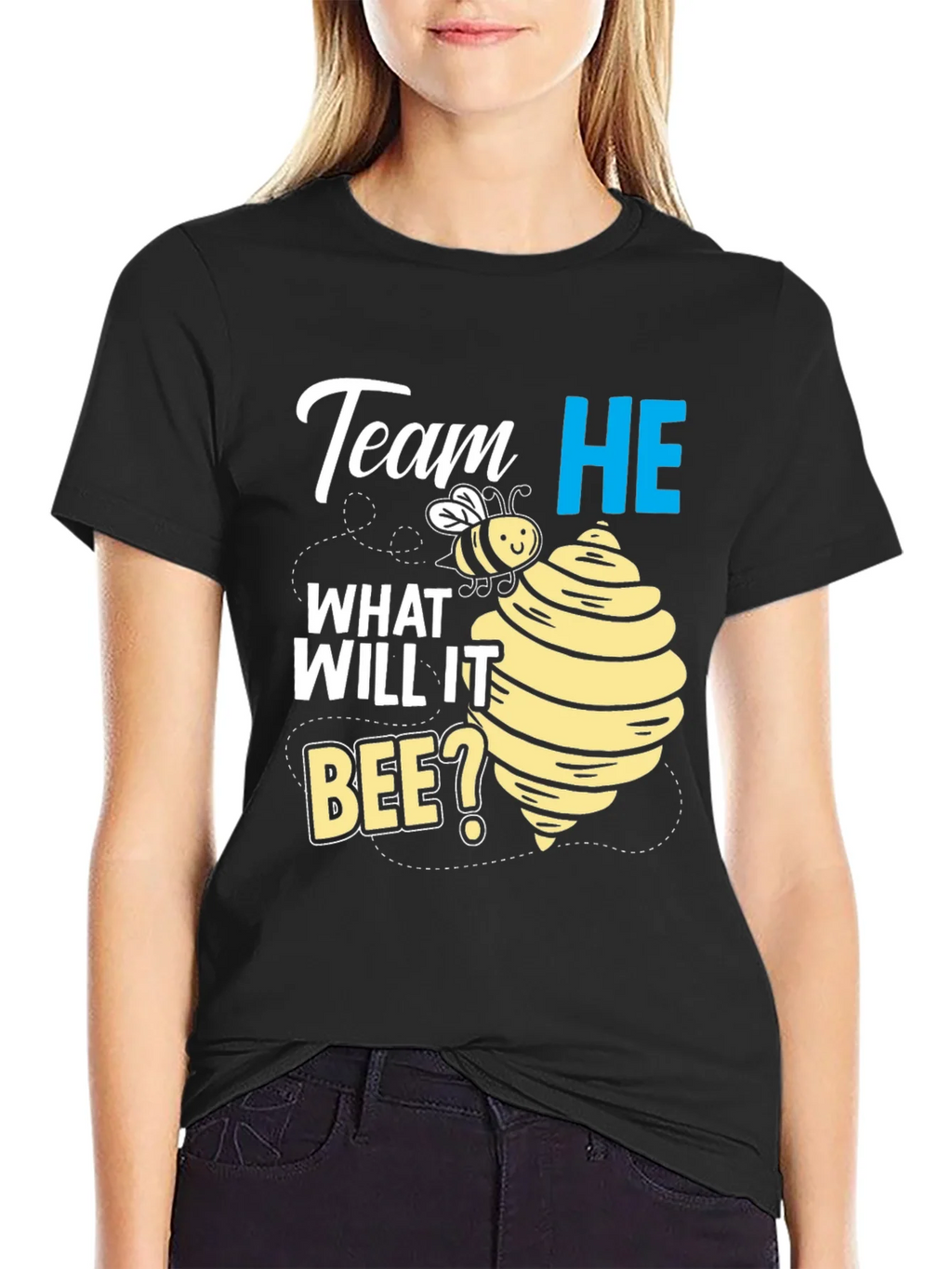Team He What Will It Bee? Gender Reveal T-Shirt product image 2