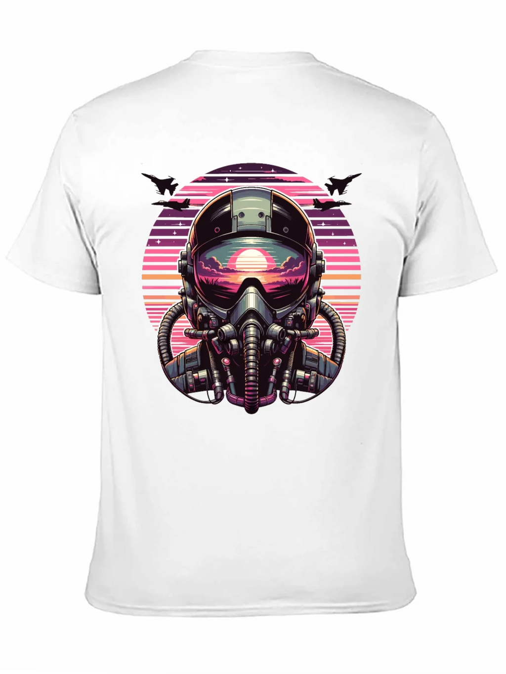 Retro Pilot Graphic Tee - Vintage Sunset Design product image 10