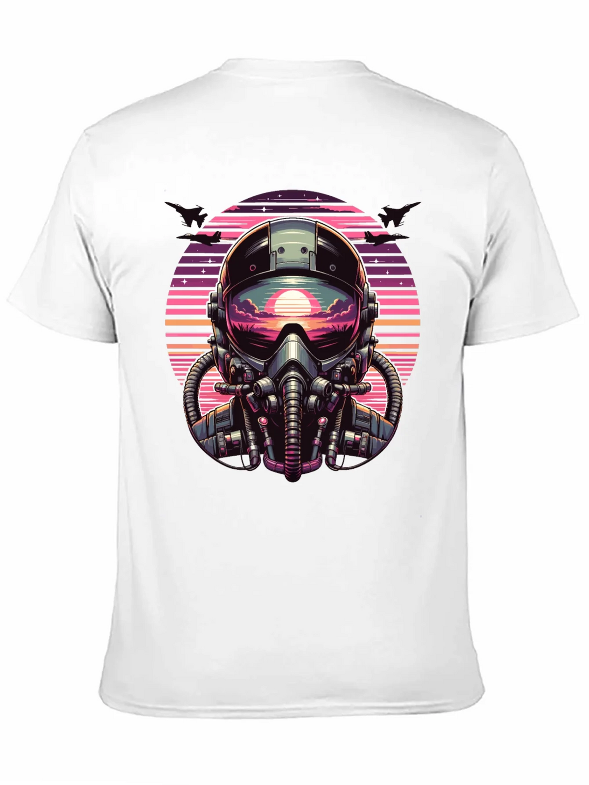 Retro Pilot Graphic Tee - Vintage Sunset Design product image 10