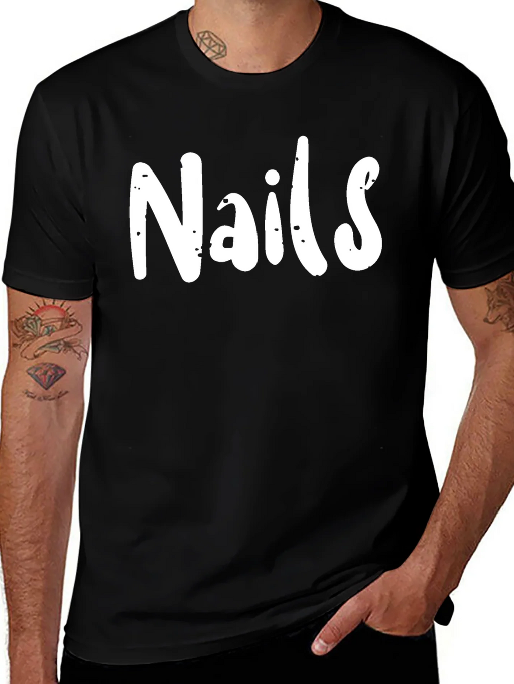 Nails Graphic Tee - Unisex Black T-Shirt product image 1
