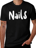 Nails Graphic Tee - Unisex Black T-Shirt product image 1