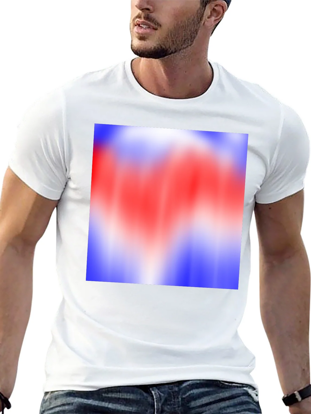 Abstract Color Block Graphic Tee - Black product image 12