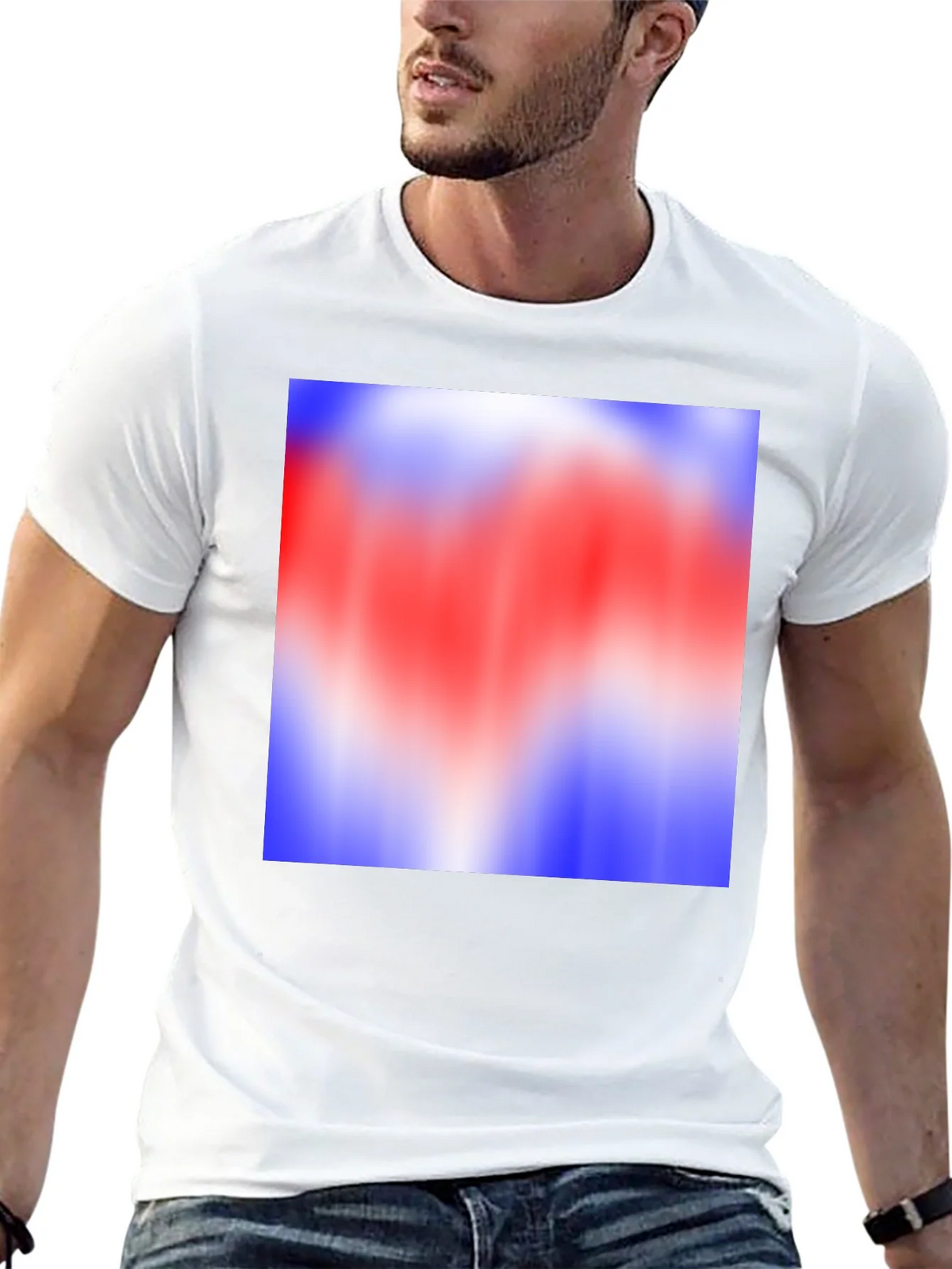 Abstract Color Block Graphic Tee - Black product image 12
