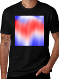 Abstract Color Block Graphic Tee - Black product image 1