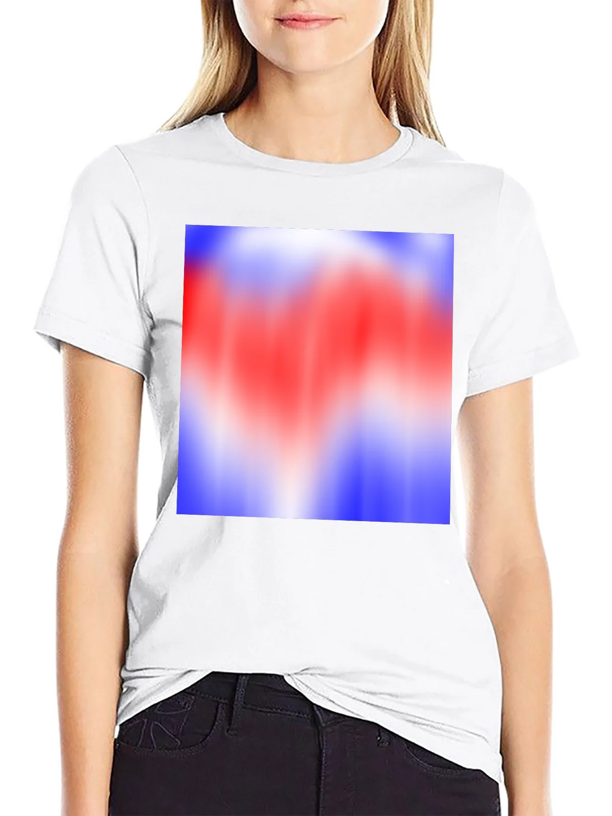 Abstract Color Block Graphic Tee - Black product image 8