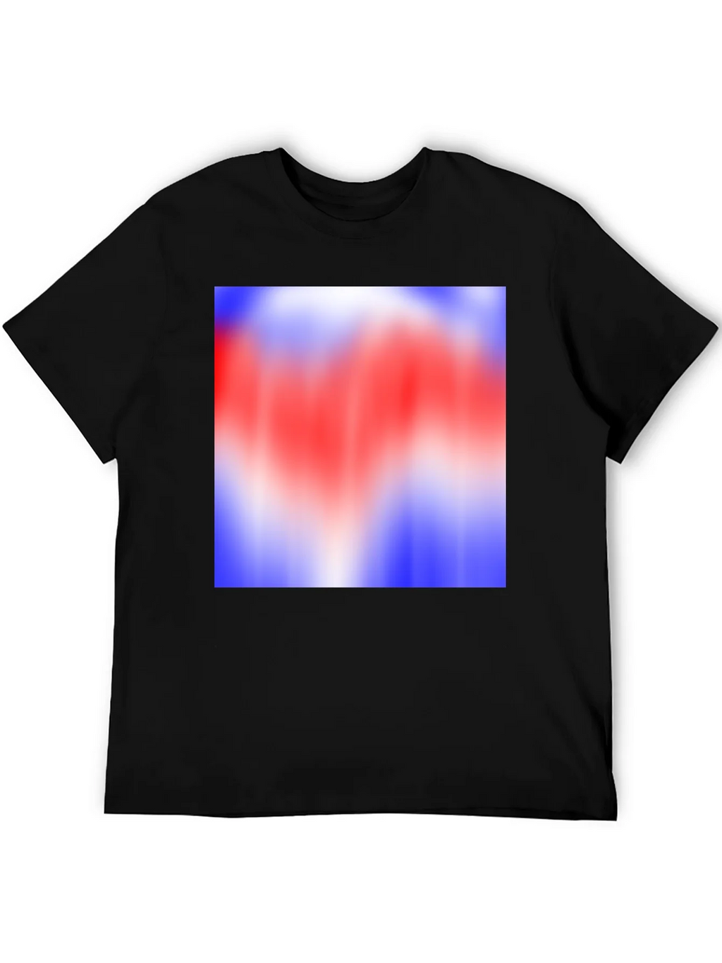 Abstract Color Block Graphic Tee - Black product image 5