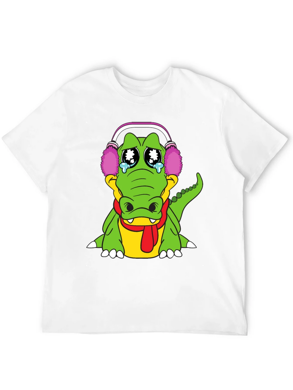 Sad Alligator Black T-Shirt product image 10