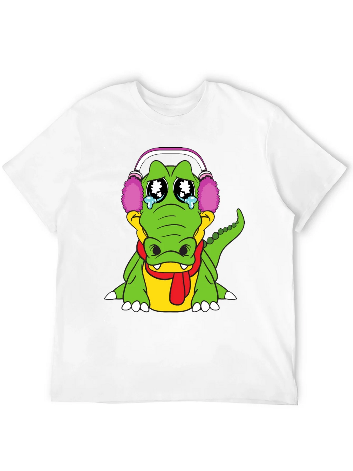 Sad Alligator Black T-Shirt product image 10