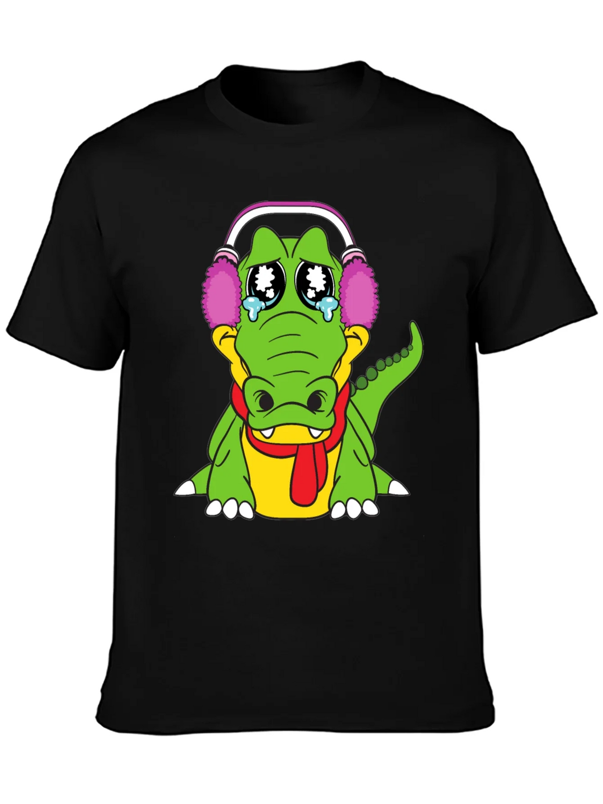 Sad Alligator Black T-Shirt product image 3