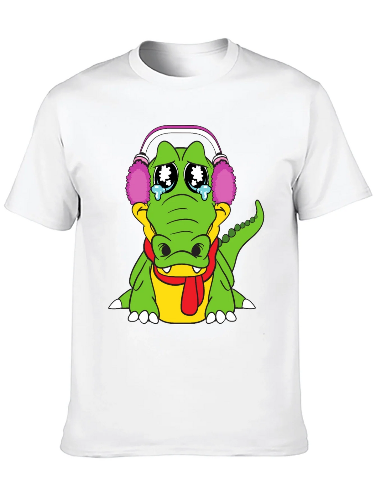 Sad Alligator Black T-Shirt product image 8