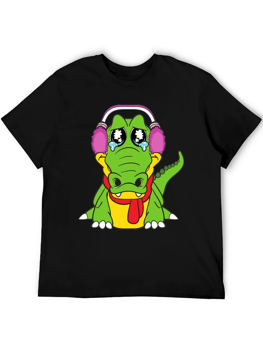 Sad Alligator Black T-Shirt product image 4